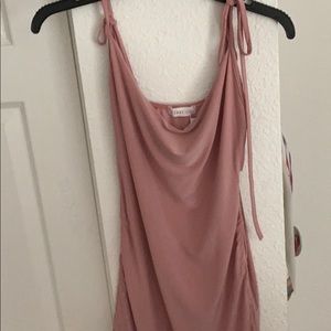 Mauve Body con dress adjustable straps
